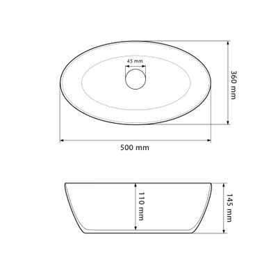 Умивальник (раковина) VBI CEFALU WHITE накладний VBI-015400