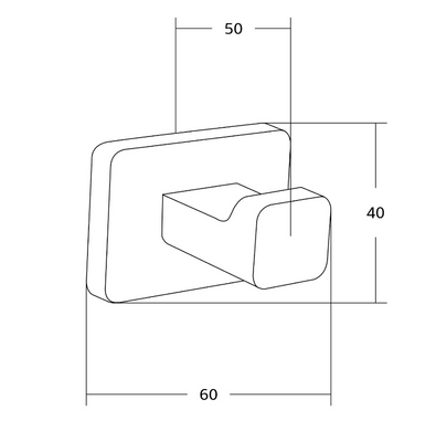 Крючок для полотенец MEXEN ASIS CHROME MEX-7017635-00