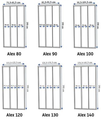 Душевая дверь REA ALEX 80 CHROME REA-K0287