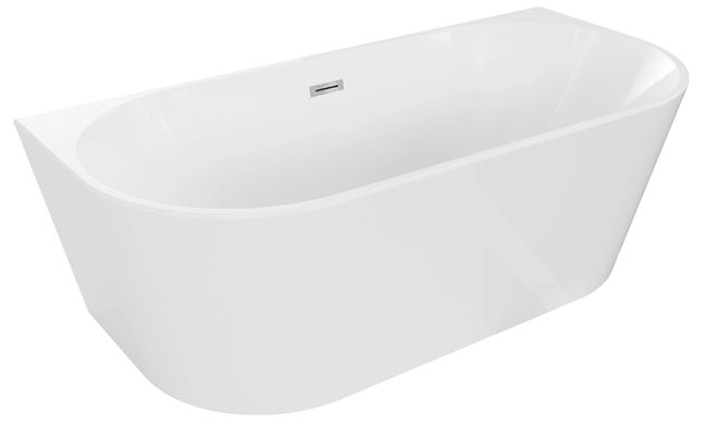 Ванна пристенная MEXEN OVAL 160x80 WHITE акриловая