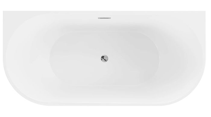 Ванна пристенная MEXEN OVAL 160x80 WHITE акриловая