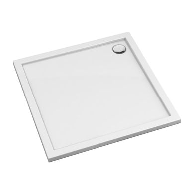 Душовий піддон OMNIRES MERTON 80x80 WHITE GLOSSY MERTON80/KBP