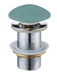 Донний клапан для раковини MEXEN KLIK-KLAK LIGHT GREEN MATT без переливу, з керамічною кришкою 00000002573
