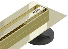 Трап для душу MEXEN FLAT 360 ° SLIM GOLD золотий 70 см