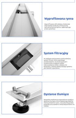 Трап для душа REA PURE NEO 60 2в1 сталь REA-G0091