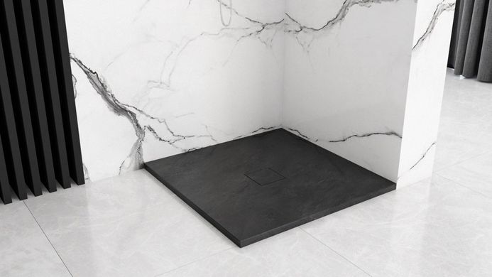 Душевой поддон REA STONE 90X90 BLACK REA-K9601