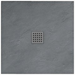 Душовий піддон REA GREY ROCK 90X90