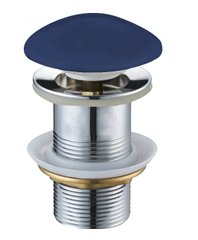 Донний клапан для раковини MEXEN KLIK-KLAK DARK BLUE MATT без переливу, з керамічною кришкою 00000002603