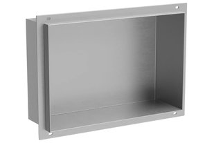 Встраиваемая полка MEXEN X-Wall-NR 30x20 INOX без ободка