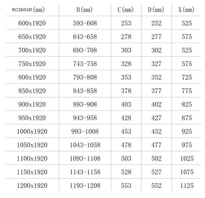 Душевая дверь MEXEN LIMA 60 CHROME MEX-856-060-000-01-00K