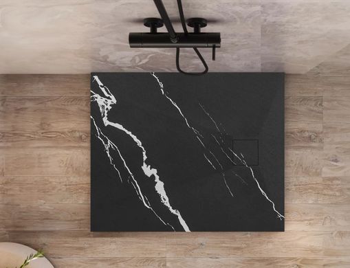 Душевой поддон REA MAGNUM 90X90 CARRARA BLACK REA-K7008