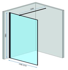 Душова стінка REA BLER 120
