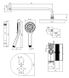 Душова система OMNIRES Y WHITE MATT з термостатом + BOX прихованого монтажу