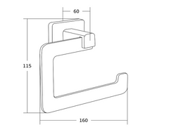 Тримач для туалетного паперу MEXEN ASIS CHROME