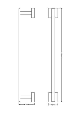 Вешалка для полотенец OMNIRES LIFT CHROME 8124CR