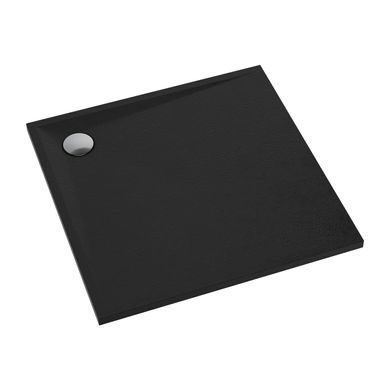 Душевой поддон OMNIRES STONE 80x80 BLACK MATT STONE80/KBL