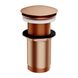 Донный клапан для раковины OMNIRES CLICK-CLACK BRUSHED COPPER без перелива