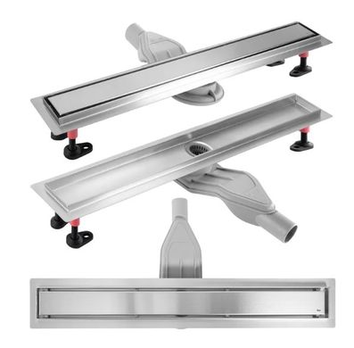 Трап для душа REA NEOX 70 SUPERFLOW BRUSHED STEEL 2в1 сталь REA-G2706