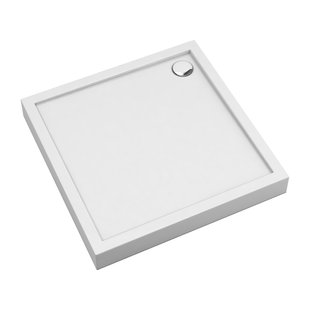 Душевой поддон OMNIRES CAMDEN 80x80 WHITE GLOSSY CAMDEN80/KBP