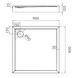 Душевой поддон OMNIRES CAMDEN 90x90 WHITE GLOSSY 10 374 грн