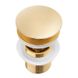 Донный клапан для умывальника Yoka KLIK-KLAK L.GOLD с переливом золотой 736 грн