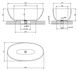 Ванна отдельностоящая OMNIRES SHELL M+ 148x75 ASH GREY